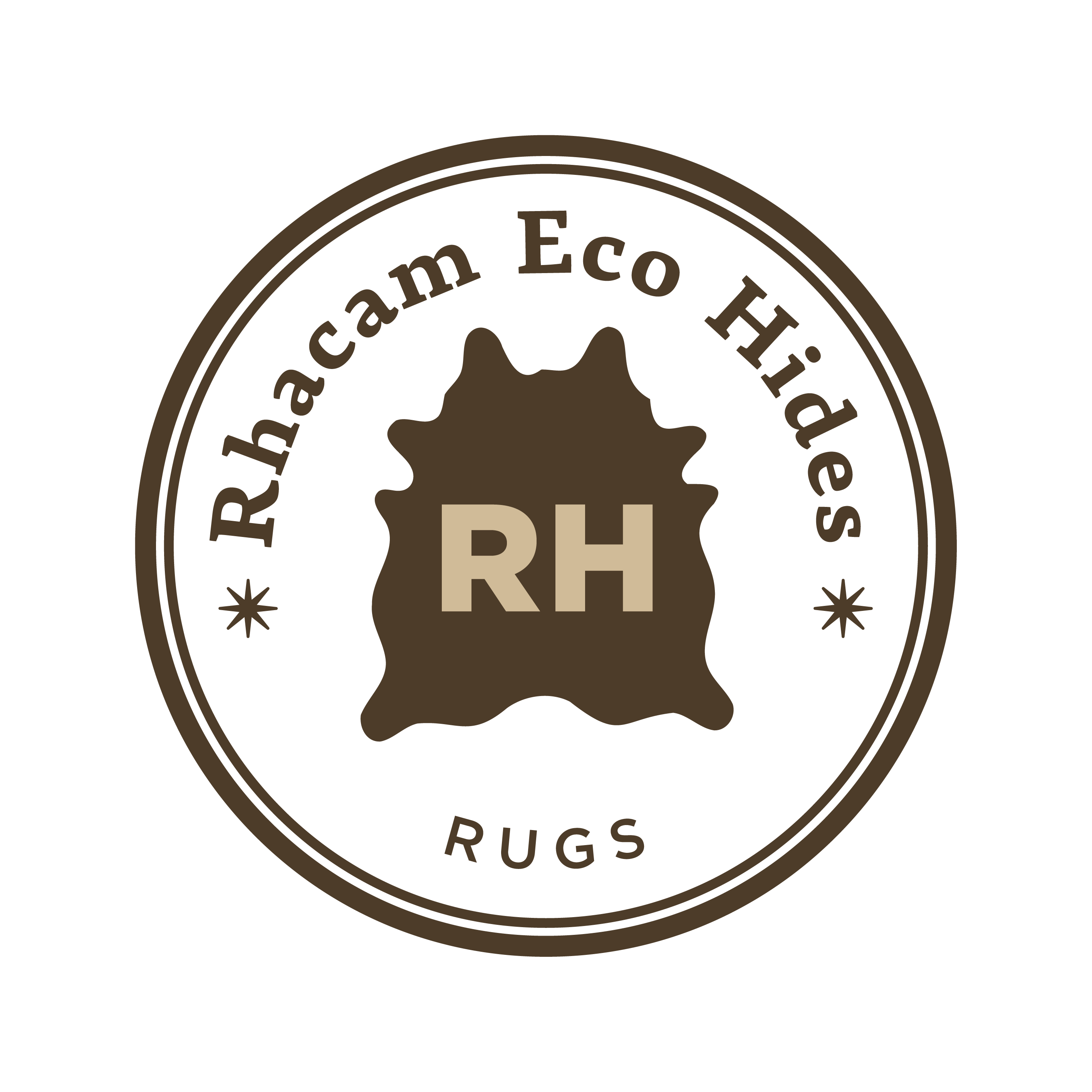 Rhacam Eco Hides RH Rugs Logo